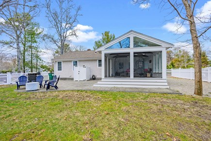 Cotuit Cape Cod vacation rental - View of the porch and back patio