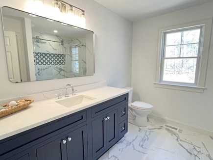 Brewster Cape Cod vacation rental - Full bath in hall for 1st floor guest bedroom