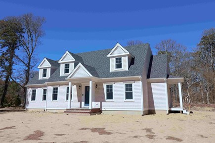 Brewster Cape Cod vacation rental - Front of home ... landscaping coming very soon!<br/>