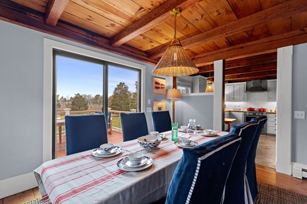 Eastham Cape Cod vacation rental - Dining room opens toward the deck and kitchen