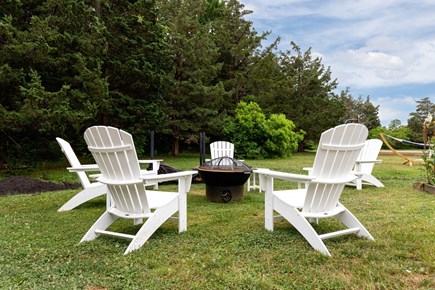 Eastham Cape Cod vacation rental - Spacious backyard with a firepit