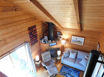 Wellfleet Cape Cod vacation rental - Looking down from the loft