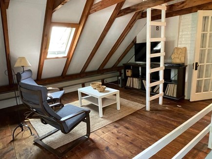 Brewster Cape Cod vacation rental - Loft Sitting Area with TV