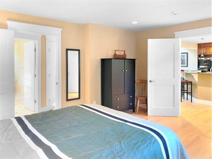 East Harwich Cape Cod vacation rental - 1st floor bedroom with a Queen bed with dual entrances to kitchen and hallway
