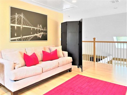 East Harwich Cape Cod vacation rental - The loft area with couch (sleeper sofa)