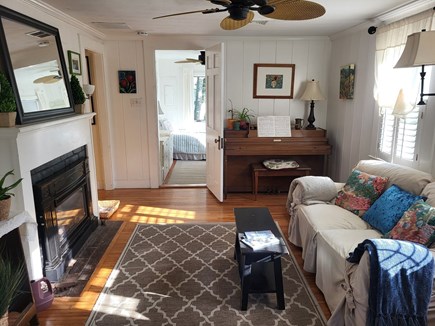 West Hyannisport Cape Cod vacation rental - Front Living Room. Play piano!