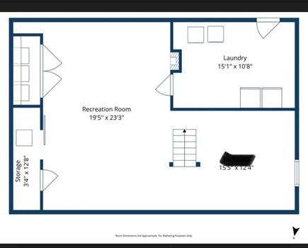 Falmouth Cape Cod vacation rental - Lower level