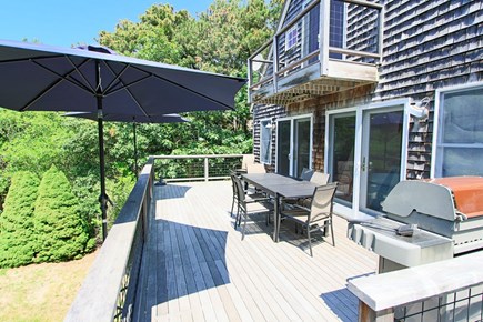 Truro Cape Cod vacation rental - Deck off Main Level - Large Table - BBQ Grill