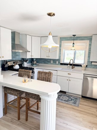 Hyannis Cape Cod vacation rental - Bright sunny updated kitchen w/ quartz and SS appliances