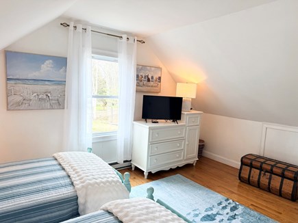 Hyannis Cape Cod vacation rental - Upstairs twin bedroom w Smart TV - Lots of closet & drawer space