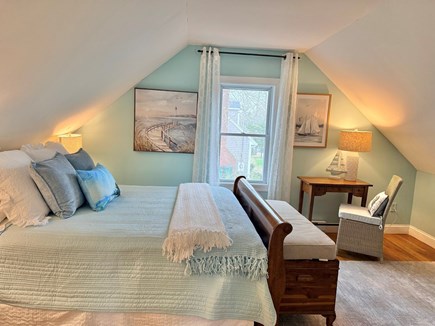 Hyannis Cape Cod vacation rental - Upstairs queen bedroom w/ lots of storage & closets w/ Smart TV