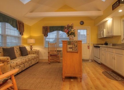 Yarmouth Cape Cod vacation rental - Living room and kitchen