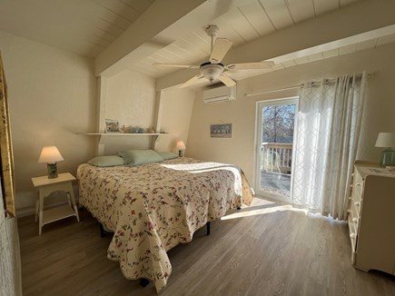 Hyannis Cape Cod vacation rental - Upstairs master bedroom with sliders to private deck.