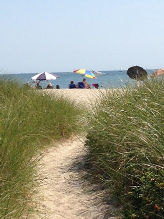 Hyannis Cape Cod vacation rental - Path to private neighborhood beach.