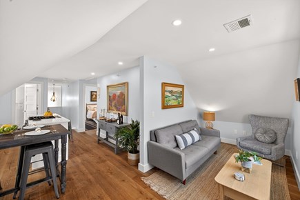 Provincetown Cape Cod vacation rental - Living room, dining area, and kitchen