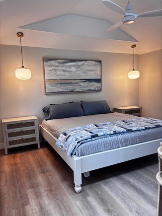 New Seabury Cape Cod vacation rental - Primary bedroom features vaulted ceilings and an ensuite bathroom