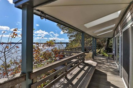 Orleans Cape Cod vacation rental - Expansive deck on the waterside of the house