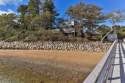 Orleans Cape Cod vacation rental - View of the house from the shared dock