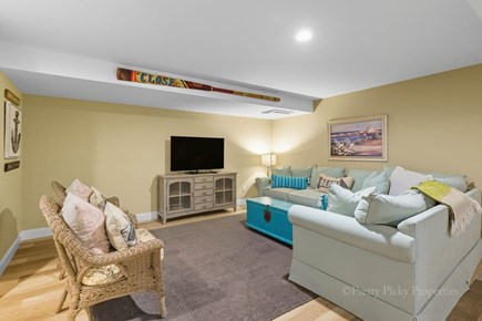 Brewster Cape Cod vacation rental - Or retreat downstairs to the TV/Entertainment Room for some late-night fun.