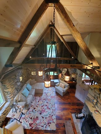 On Snipatuit Pond, Rochester MA vacation rental - View from loft