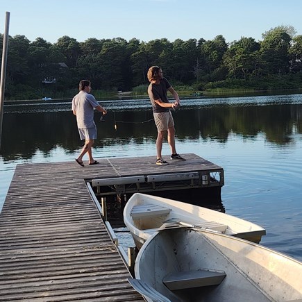 Eastham Cape Cod vacation rental - Grab your pole and fish from our dock