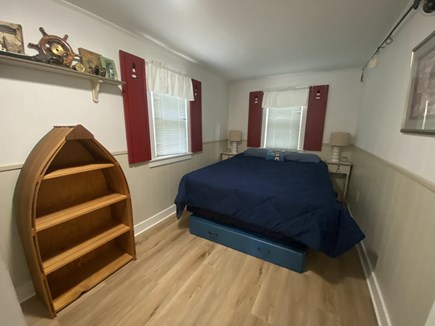 Eastham Cape Cod vacation rental - Bedroom #1 with Queen Bed, closet, dresser and underbed storage