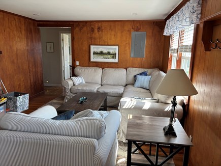 Barnstable Cape Cod vacation rental - Living room with 55 inch tv across from the couch