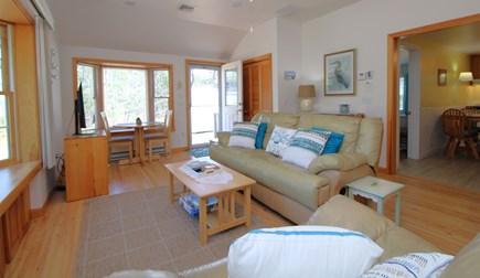 Wellfleet Cape Cod vacation rental - Family Room, Kitchen On Right