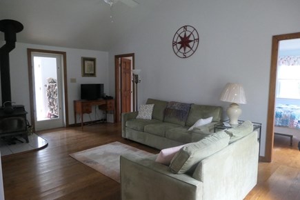 Eastham Cape Cod vacation rental - Living room, couch has queen size pull out bed