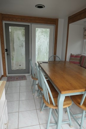 Eastham Cape Cod vacation rental - Dining room seats eight, slider out to small back deck