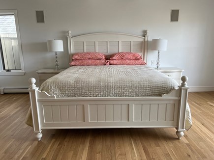 New Seabury, Mashpee Cape Cod vacation rental - First Floor <br/>Master bedroom<br/>King bed<br/>Water views