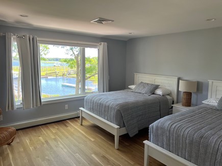 New Seabury, Mashpee Cape Cod vacation rental - Second floor bedroom with two double beds and a hang out space