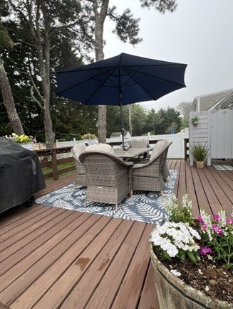 Dennis Port Cape Cod vacation rental - Large deck for barbecues and relaxing.