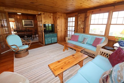 East Dennis Cape Cod vacation rental - TV Rm w/window AC