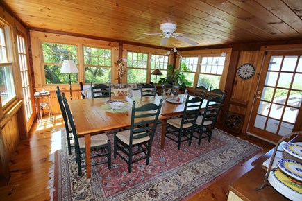 East Dennis Cape Cod vacation rental - Dining Room on west side (has window AC)