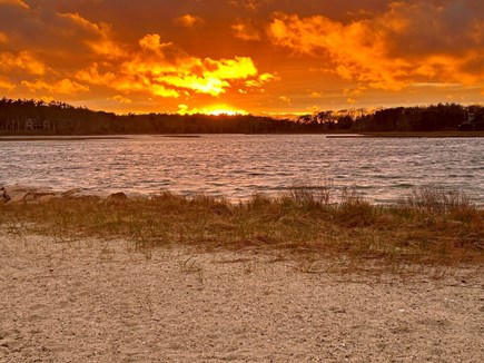 Pocasset Cape Cod vacation rental - Beautiful sunset at Barlow’s Landing Beach