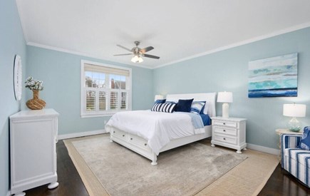 East Sandwich Cape Cod vacation rental - First floor master bedroom with huge walk-in closet and bathroom