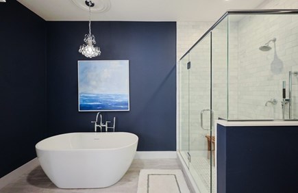 East Sandwich Cape Cod vacation rental - Gorgeous master bath en-suite bath.  Tub, walk-in shower.