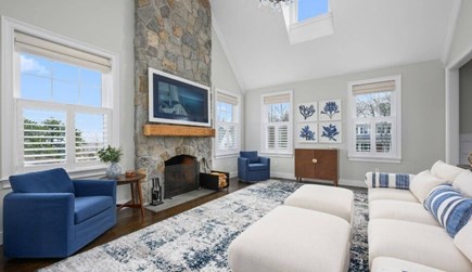 East Sandwich Cape Cod vacation rental - First floor living room with Samsung frame TV