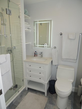 East Falmouth Cape Cod vacation rental - Main floor master bedroom en suite full bathroom