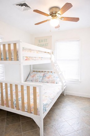 Plymouth, White Horse Beach MA vacation rental - Cozy coastal bunk room with bright, airy beach vibe