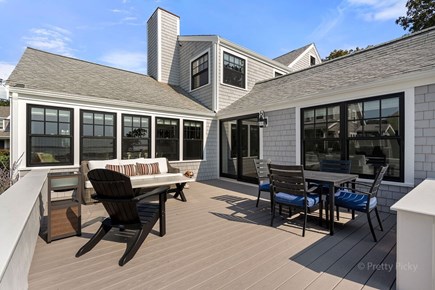 West Yarmouth Cape Cod vacation rental - Private deck off the back of the house
