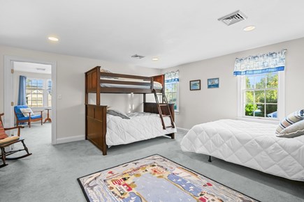 Barnstable Cape Cod vacation rental - Guest Bedroom #4 has a queen bed and a bunk bed (Twin over full)