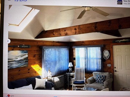 South Yarmouth Bass River Cape Cod vacation rental - Livingroom cathedral ceilings