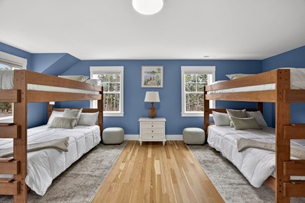 Harwich Cape Cod vacation rental - Bunk bed room, 4 queen beds, yes queens! And it's own bathroom!