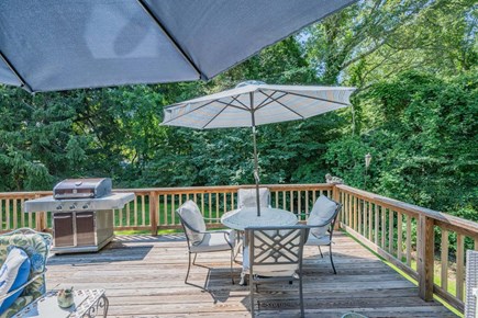 Centerville Cape Cod vacation rental - Gas grill and outdoor dining table