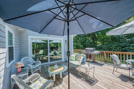 Centerville Cape Cod vacation rental - Deck with grill and outdoor seating
