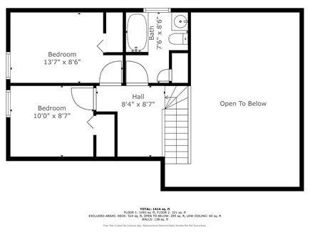 Centerville Cape Cod vacation rental - Floor Plan- Second Floor
