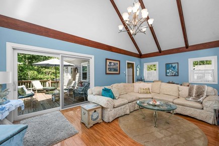 Centerville Cape Cod vacation rental - View of deck from the livingroom
