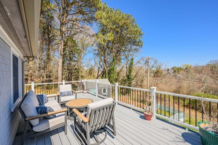 Eastham Cape Cod vacation rental - Seating area located on second floor balcony at Cranberry Cove